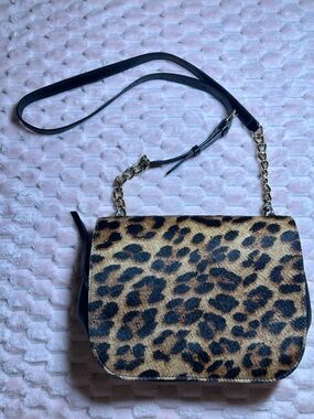 AREZZO Leopard Textured Print Crossbody Bag